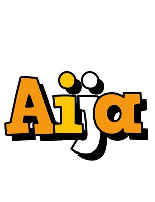 Aija cartoon logo