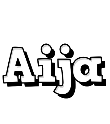 Aija snowing logo