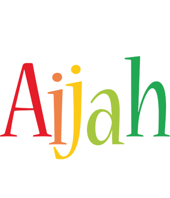 Aijah birthday logo