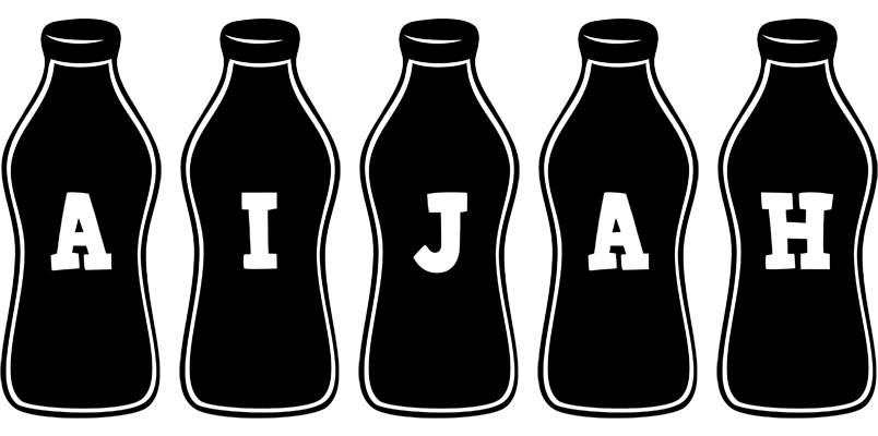 Aijah bottle logo