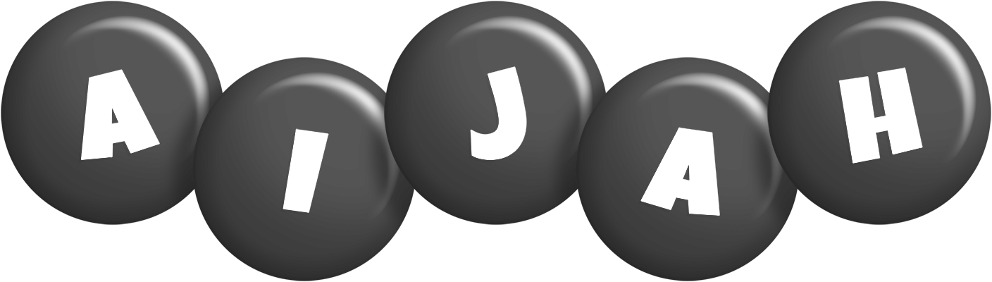 Aijah candy-black logo