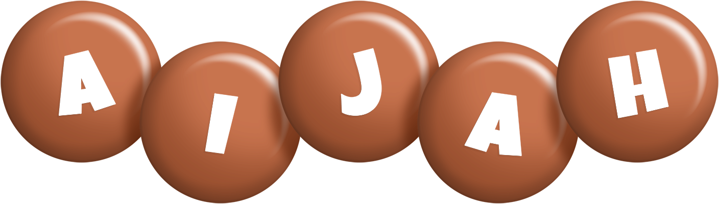 Aijah candy-brown logo