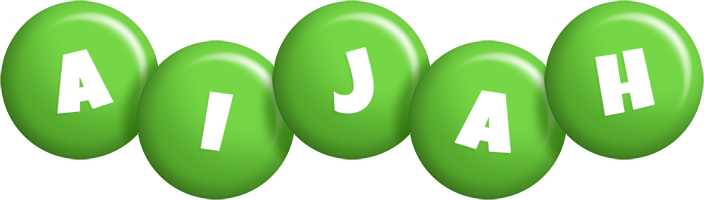 Aijah candy-green logo