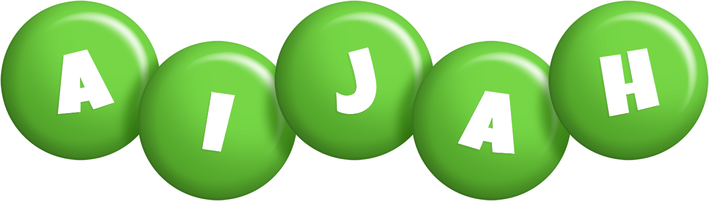 Aijah candy-green logo