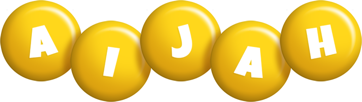 Aijah candy-yellow logo