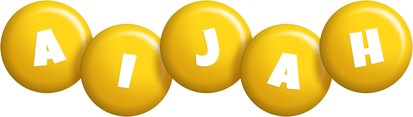 Aijah candy-yellow logo