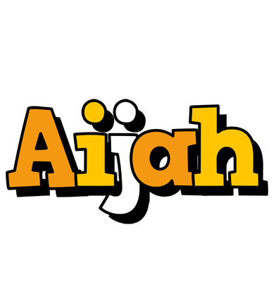 Aijah cartoon logo