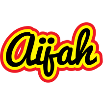 Aijah flaming logo