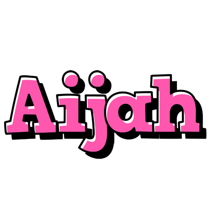 Aijah girlish logo