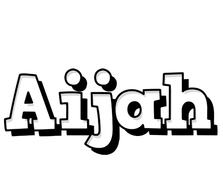 Aijah snowing logo