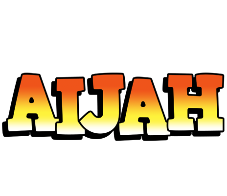 Aijah sunset logo