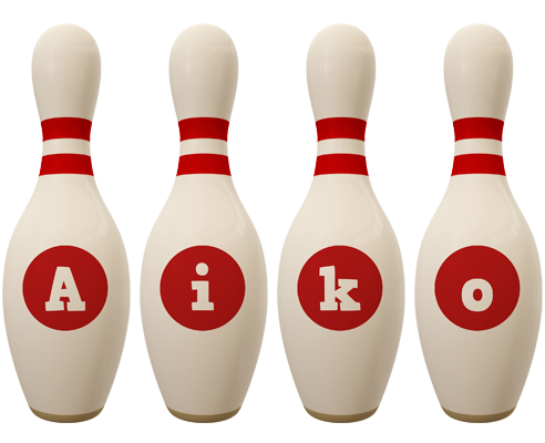 Aiko bowling-pin logo