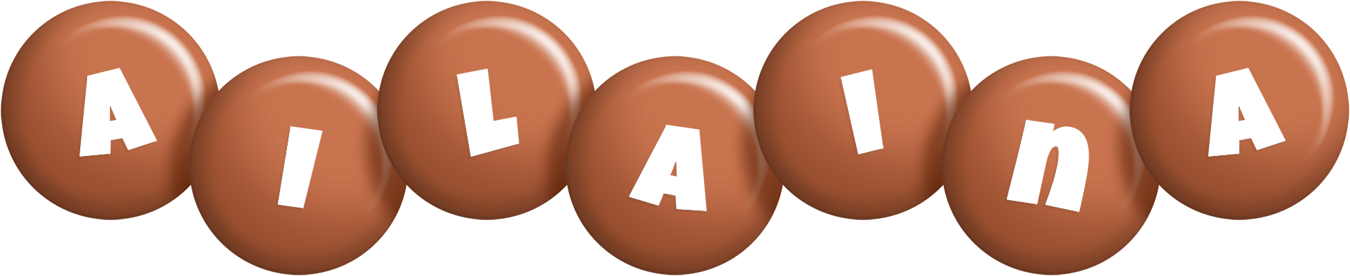 Ailaina candy-brown logo
