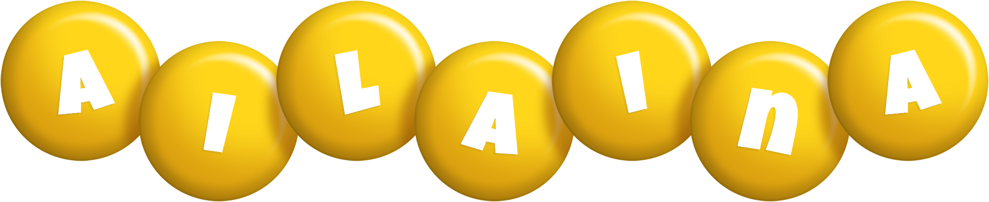 Ailaina candy-yellow logo