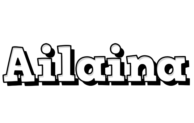 Ailaina snowing logo