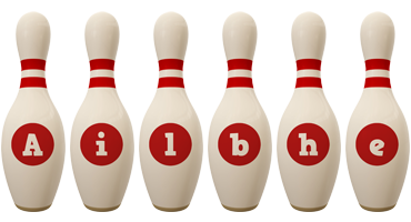 Ailbhe bowling-pin logo