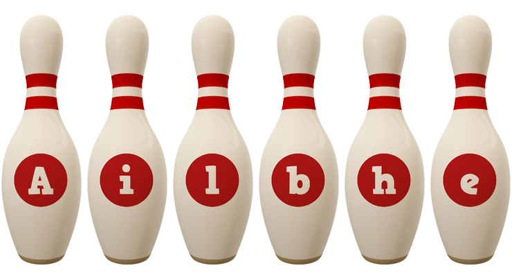 Ailbhe bowling-pin logo
