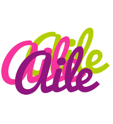 Aile flowers logo