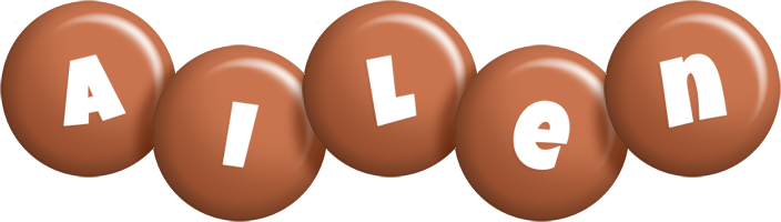 Ailen candy-brown logo