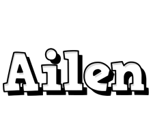 Ailen snowing logo