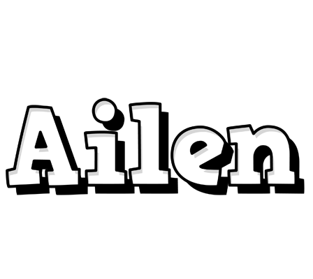 Ailen snowing logo