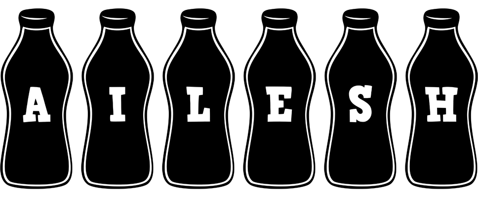 Ailesh bottle logo