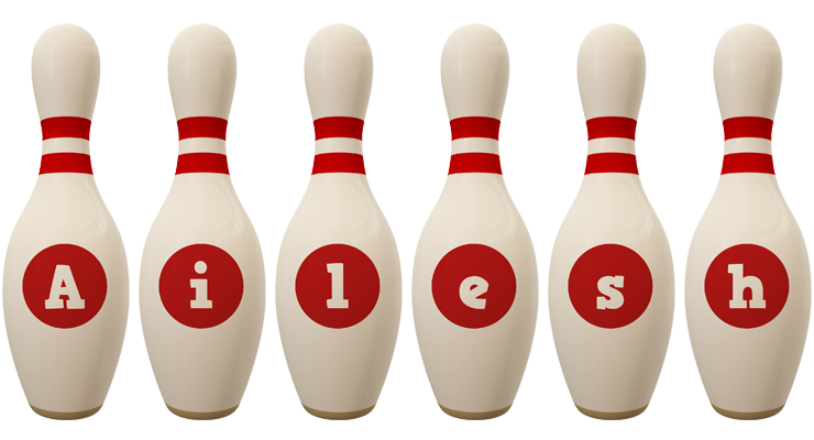 Ailesh bowling-pin logo