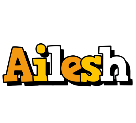 Ailesh cartoon logo