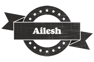 Ailesh grunge logo