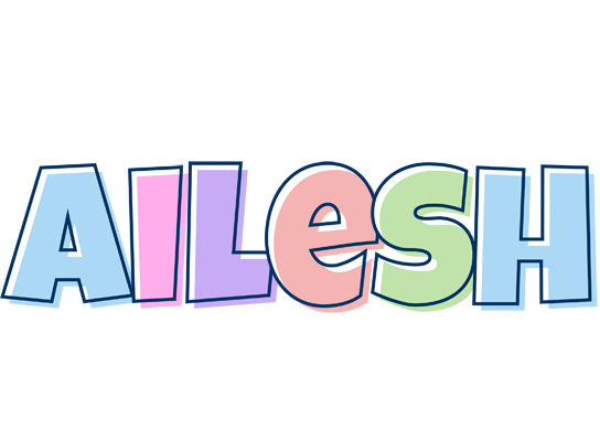 Ailesh pastel logo
