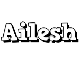 Ailesh snowing logo