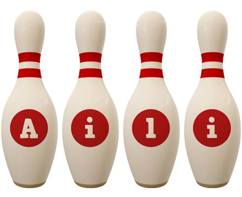 Aili bowling-pin logo
