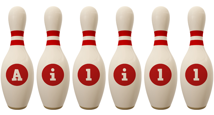 Ailill bowling-pin logo