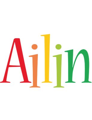 Ailin birthday logo