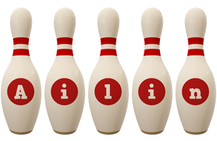 Ailin bowling-pin logo
