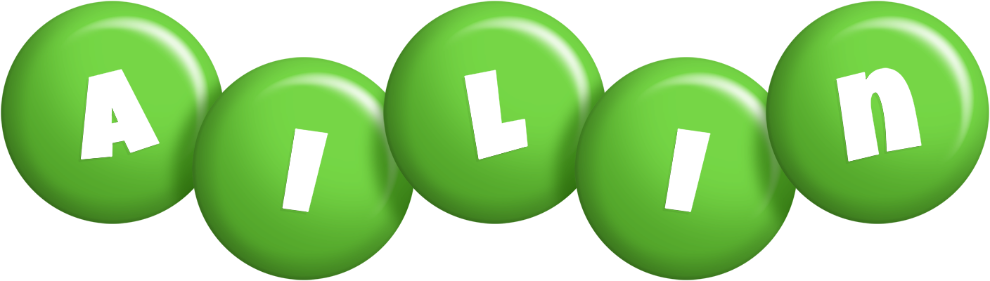Ailin candy-green logo