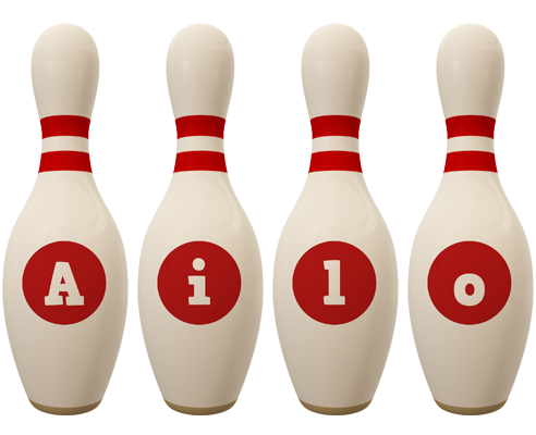 Ailo bowling-pin logo
