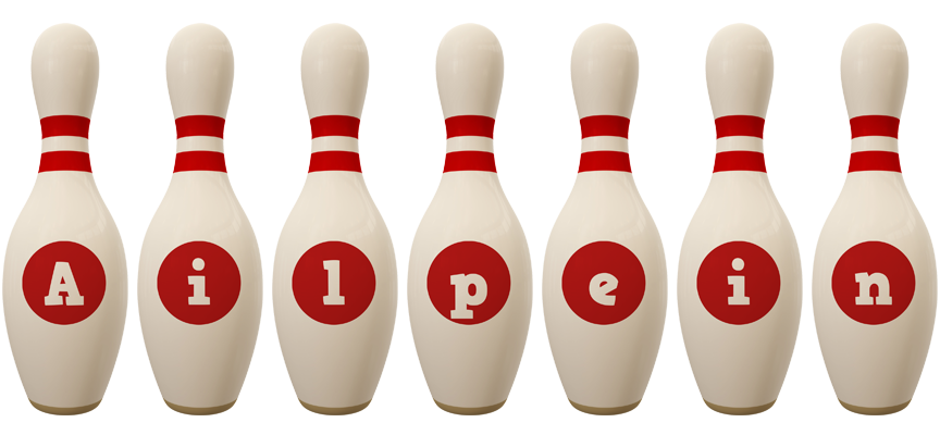 Ailpein bowling-pin logo