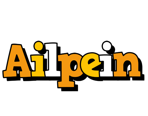 Ailpein cartoon logo