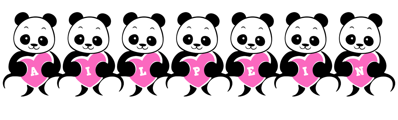 Ailpein love-panda logo