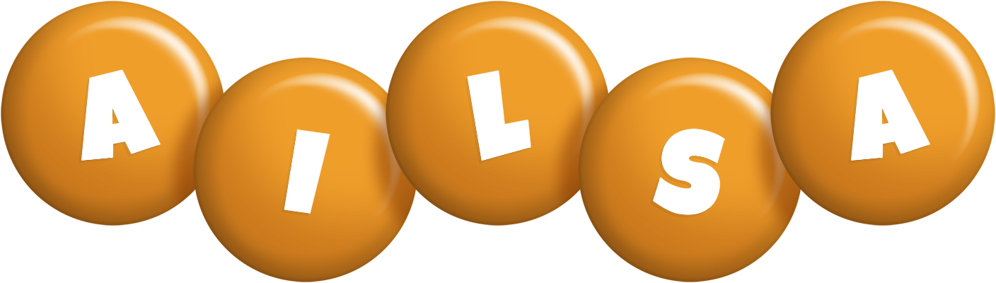 Ailsa candy-orange logo