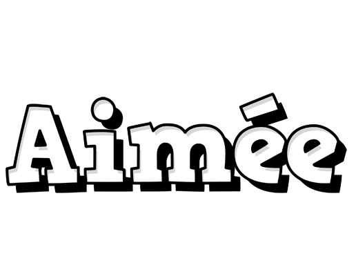 Aimée snowing logo
