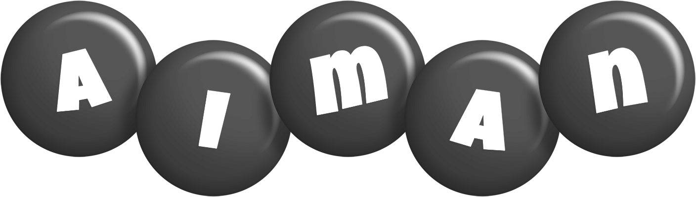 Aiman candy-black logo