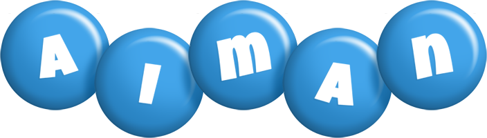 Aiman candy-blue logo