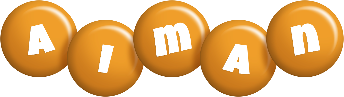 Aiman candy-orange logo