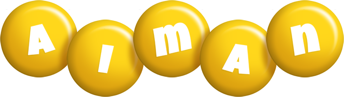 Aiman candy-yellow logo