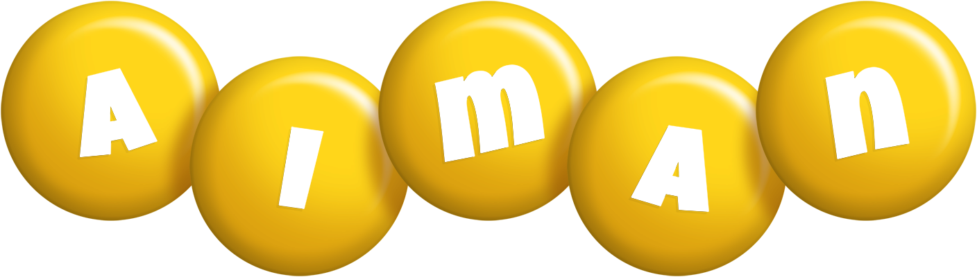Aiman candy-yellow logo