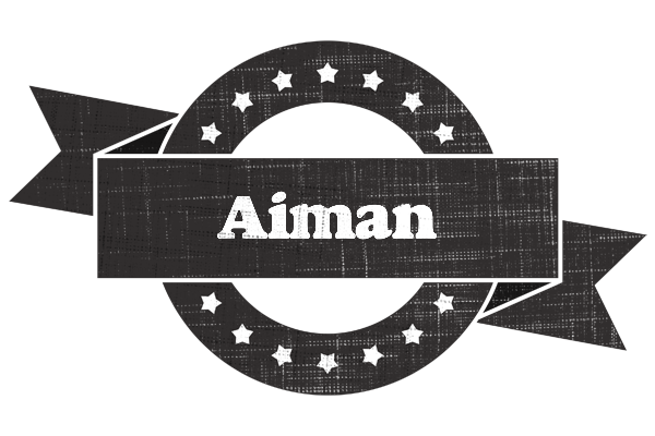 Aiman grunge logo