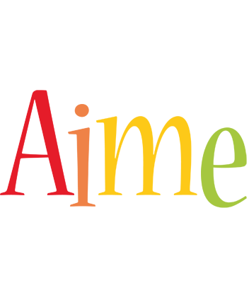 Aime birthday logo