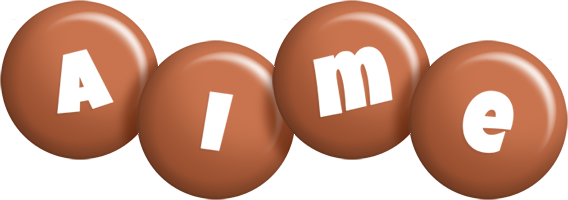 Aime candy-brown logo